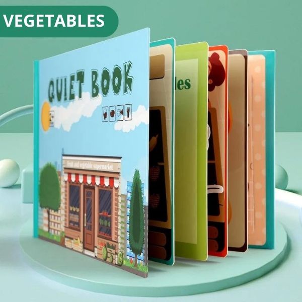 Libro interactivo de educación infantil Montessori Quiet Book