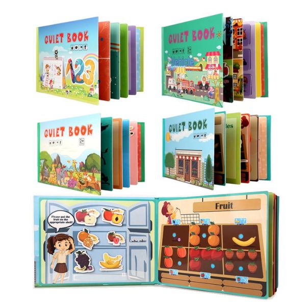 Libro interactivo de educación infantil Montessori Quiet Book
